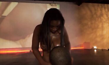 Ultra-Kinky Black Lesbos Smash with a Belt Cock two