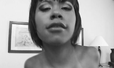 Shorthaired Ebony Female Gets Drilled