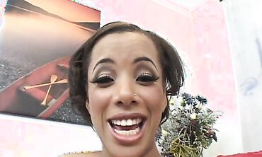 Alicia Tyler Fondles Her Tasty Ebony Muff All Over Her Mans Face And Trouser Snake