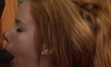 Ultra-Kinky Crimson Head Rails A Meaty Ebony Fuck-Stick