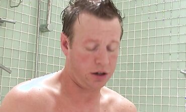 Adrianna Nicole Gets Down On Her Knees In The Douche For A Steaming Double Penetration Three-Way