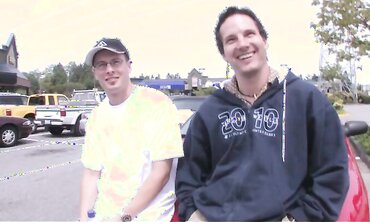 Roxie Gets Her Street Tramp Fuck-Holes Crammed By 2 Guys At Once