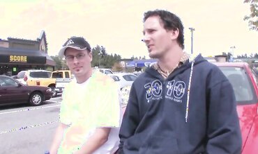 Roxie Gets Her Street Tramp Fuck-Holes Crammed By 2 Guys At Once