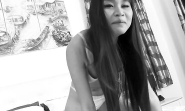 Thai Teenager Bew Offers Morning Hard-On Wake Up Call To Fat Yankee Peckers