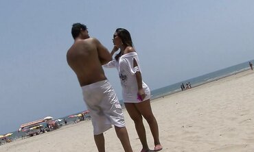 Brown-Haired Mexican Gets A Good-Sized Penis Inwards Her Butt-Hole