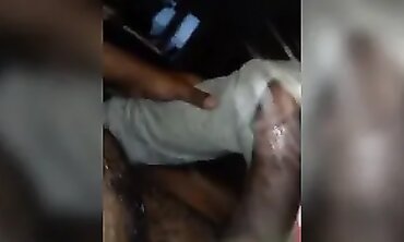Hotwife housewife faps my monstrous ebony penis
