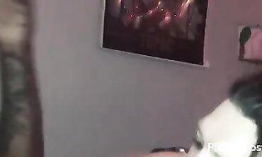 Interracial Threesome Gangbang With Amateur Slut