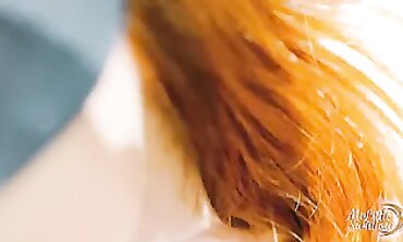 POV: Petite Russian Redhead Sucks Big Cock