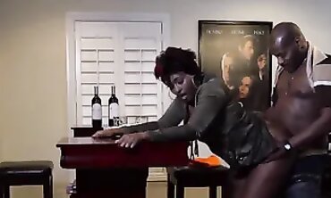 Juicy Ebony Goddess Rides a Massive BBC to Creamy Cumshot