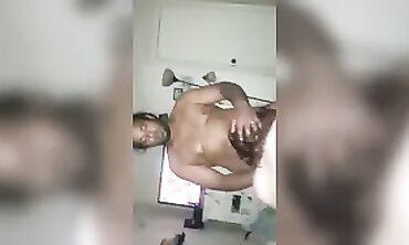 Brunette MILF Wife Threesome With Interracial Gangbang