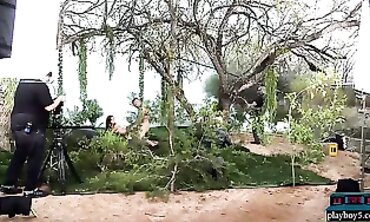 Inexperienced Petite Lovers Star in an Amateur Outdoor Orgy