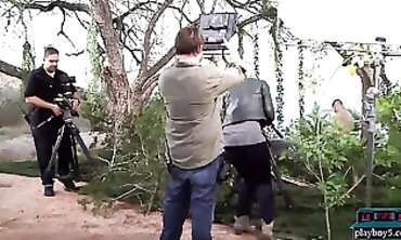 Inexperienced Petite Lovers Star in an Amateur Outdoor Orgy