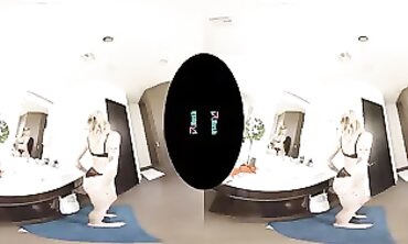 Charlotte Sins Shows Off Fresh Panties In VR POV