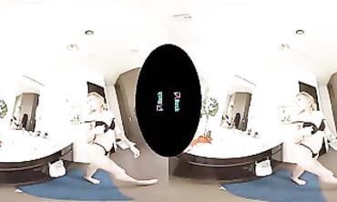 Charlotte Sins Shows Off Fresh Panties In VR POV