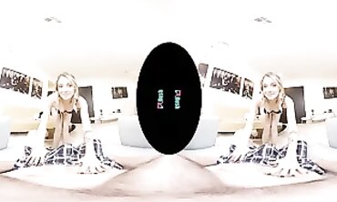 Charlotte Sins Shows Off Fresh Panties In VR POV