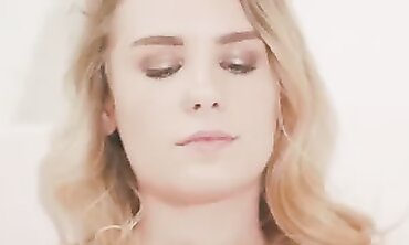 Slender Blonde Surprises Ebony Boyfriend In The Tub
