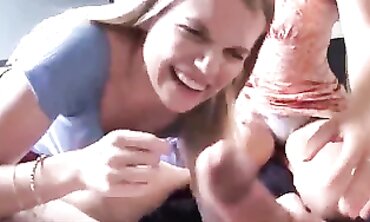 Phat Ass White Girls Ashlynn Brooke & Dani Blu Threesome