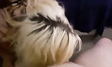 Blonde MILF Bombshell Swallows Cum Load