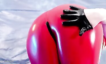 Arya Grander's Red Latex Domination