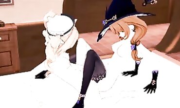 Barbara & Lisa: Turn-Based Pussy Eating & Scissoring Orgasm