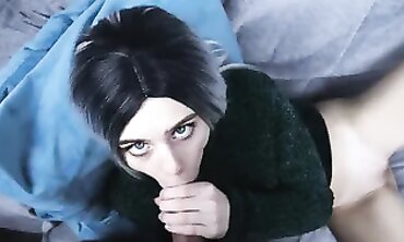 POV Amateur Blowjob and Fingering Leads to Quick Cumshot
