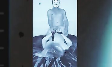 Real Amateur Lovers Passionate Make-Out Session