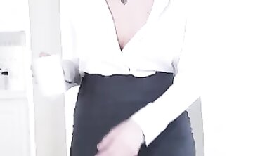 Blonde Teen Catches Step-Mom and Beau in Cosplay Threesome