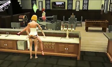 POV: Ultra-Cutie Eastern Bad Woman Starts All-Girl Fuck Fest in Dive Bar