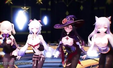 Lewd_Fraggy's Genshin Gang Dance Orgy Soiree
