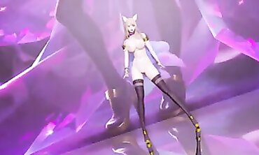 Uncensored MMD: K/DA Ahri Nude Dance