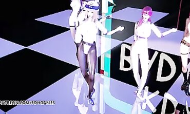 MMD RedVelvet Bad Dude Bare: Ahri, Akali, Kai'Sa, Evelynn & Seraphine