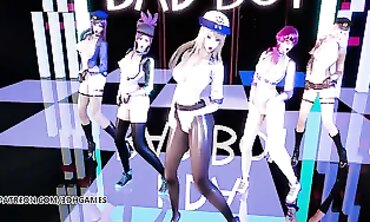 MMD RedVelvet Bad Dude Bare: Ahri, Akali, Kai'Sa, Evelynn & Seraphine
