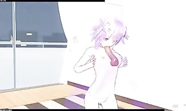 Neptunia Tittyfuck and Blowjob in 3D Animation