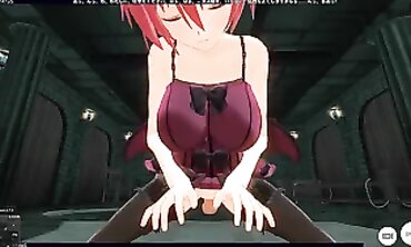 POV Hentai: Rough 3D Animation with Big Boobs