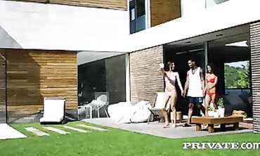 Petite Anya Krey & Talia Mint Share BBC in Homemade Threesome