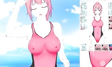 Manga Porn Game: Hot Lifeguard Teased in Public