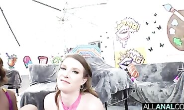 Lacey London and Ashley Lane Share a Big Cock in Rough Anal Threesome