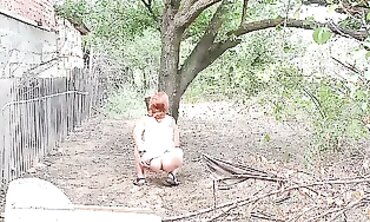 Cougar Mom Enjoys Oral and Anal Sex With Her Son Outdoors