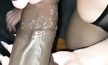 Ebony MILF Gushnlush Takes a Thick Dick While Eating