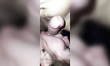 MILF Anal Blowjob and Handjob with Deep Throat Action
