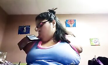 Big Hairy Black MILF Shows Off Her Ass On Phone