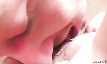 German MILF Mom Seduces barely legal Neighbor for Holiday Sex