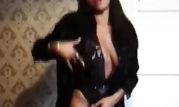 Beauty's Sensual Striptease with Big Boobs