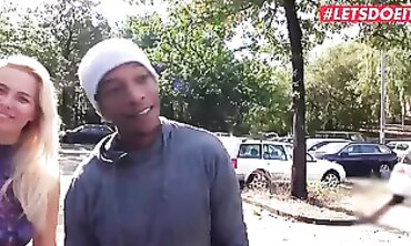 Nikky Dream and Dylan Brown in a Rough Outdoor Interracial Hardcore Fuck