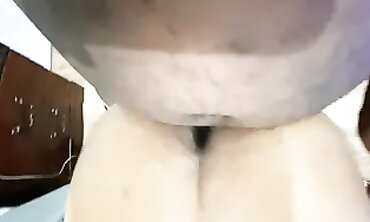 POV Mature Ebony Takes BBC Anal and Cunt Creampie