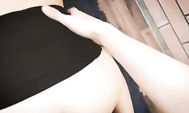 Alena Ass Gets Hard Cumshot on Balcony