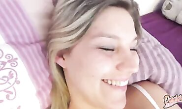 Milf In Stockings Pisses On The Couch