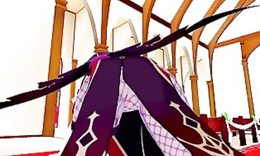 Rosaria Genshin Impact 3D Hentai Animation