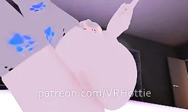 Nerdy Glasses Neko in Pyjamas Gets Bare and Sits on Your Face in Bedroom