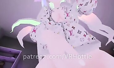 Nerdy Glasses Neko in Pyjamas Gets Bare and Sits on Your Face in Bedroom